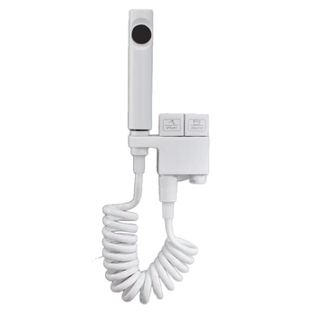 Kupaonski diverter ventil s pištoljem za prskanje, set – model: 1 ulaz, 2 izlaza; materijal: bakarna legura; unutarnji promjer: 4 mm; ugradnja: rotacijska