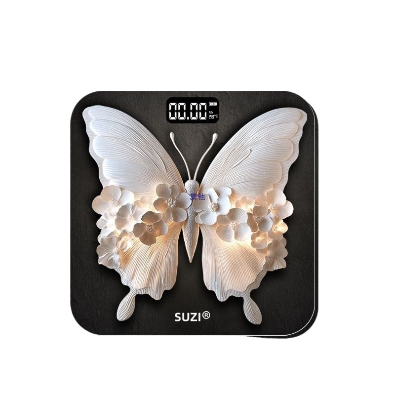 Cântar electronic Zhongda pentru măsurarea greutății corporale, design minimalist, pentru adulți