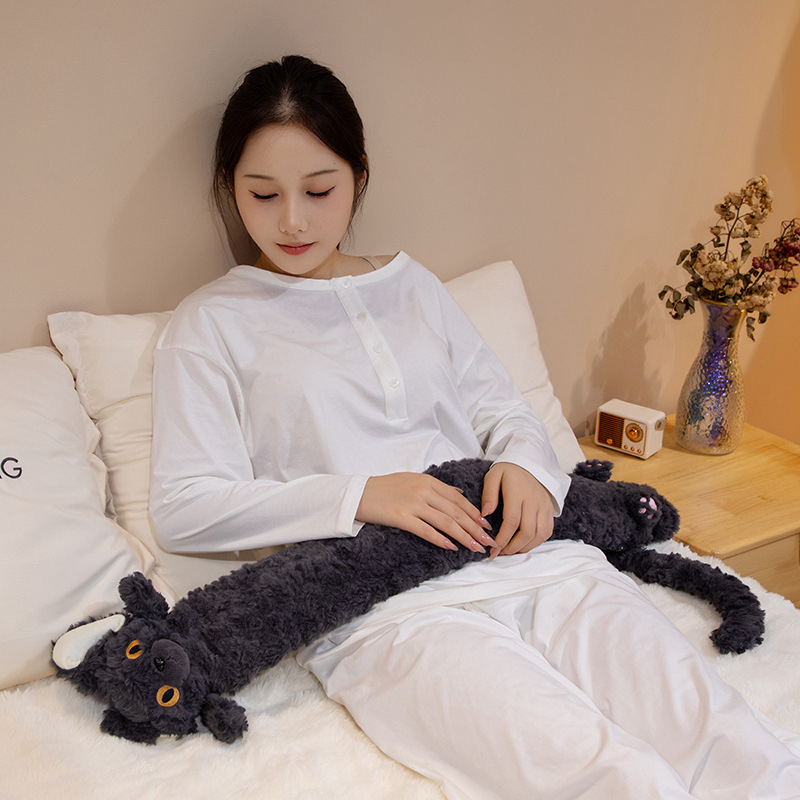 Sticlă de apă caldă umplută cu flanel, stil desen animat, pentru întregul corp, utilizare caldă și rece