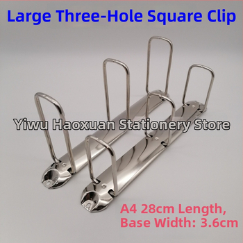 Držač za dokumente, Q-oblik, s tri otvora, metalni, model PQ280-3-65/36, A4 format, kartonsko pakiranje