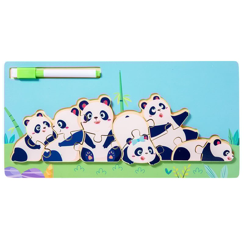 Puzzle 3D din lemn pentru copii de 4-6 ani, cu teme de dinozauri și animale, dificultate elementară, personalizare logo OEM.