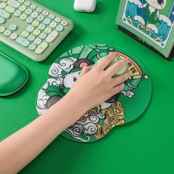 Mousepad mic din cauciuc, cu suport pentru încheietură, din plastic turnat, stil desen animat