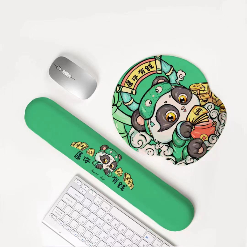 Mousepad mic din cauciuc, cu suport pentru încheietură, din plastic turnat, stil desen animat
