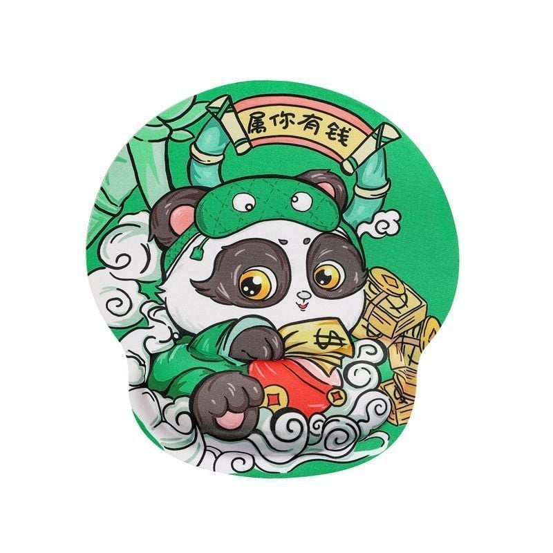 Mousepad mic din cauciuc, cu suport pentru încheietură, din plastic turnat, stil desen animat