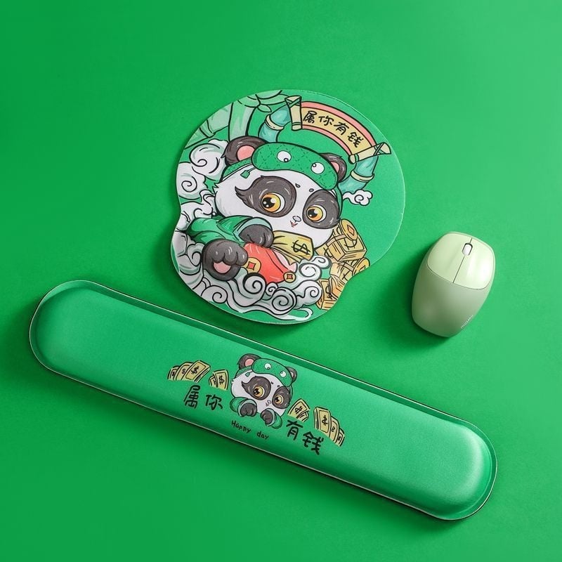 Mousepad mic din cauciuc, cu suport pentru încheietură, din plastic turnat, stil desen animat