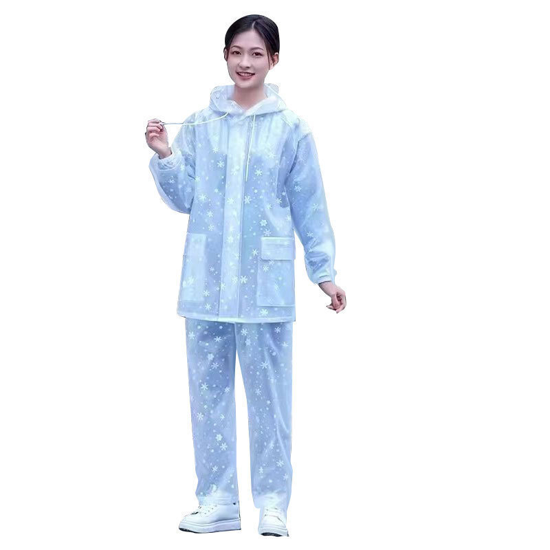 Pelerină de ploaie din PVC, cu țesătură de 0,16 mm, strat impermeabil din adeziv PVC, pentru adulți