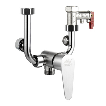 Valvă de amestec pentru încălzitor de apă din oțel inoxidabil 304 – supapă de amestec U din cupru, montaj deschis, accesoriu pentru duș