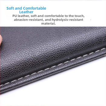 Μαξιλάρι καρπού για μηχανικό πληκτρολόγιο με επένδυση από δέρμα και μνήμης αφρού, συμβατό με 87–108 πλήκτρα, βάρος 150 g, ανθεκτικό στη φθορά