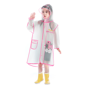Pelerină de ploaie pentru copii, design desen animat, material EVA, impermeabilă, poncho pentru drumeții, pentru un copil, ambalată în pungă, brand AI Yuli