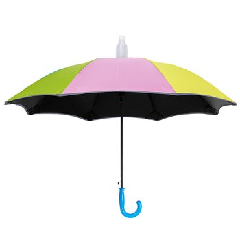 Umbrelă pentru copii cu mâner lung, design drăguț inspirat de prințesă, cadrul cu 8 nervuri din fibră, tijă din oțel, mâner din plastic, deschidere semi-automată, logo imprimat