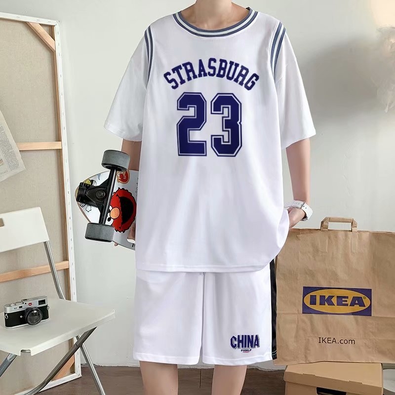 Tricou bărbătește lejer cu guler rotund, mâneci scurte, pentru mișcare; amestec poliester 30-49%