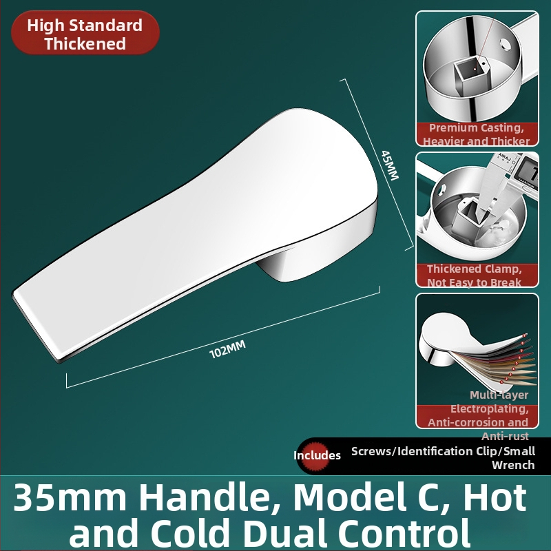 Jufan Bathroom konyhai csapokhoz illeszkedő keverő szelepe fogantyúval – ötvözet, egyes csatlakozás, modern minimalista stílus