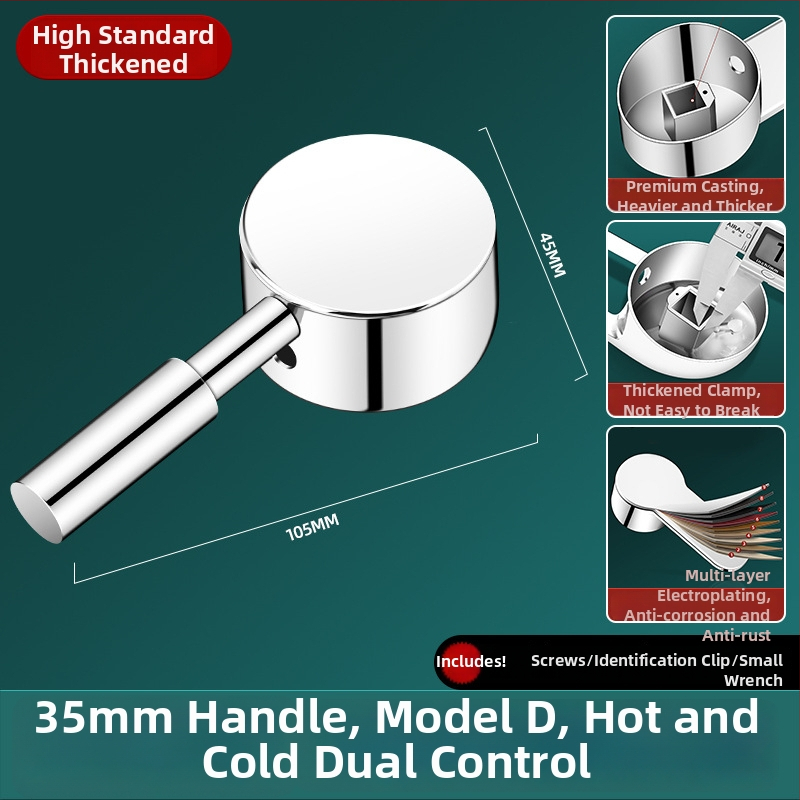 Jufan Bathroom konyhai csapokhoz illeszkedő keverő szelepe fogantyúval – ötvözet, egyes csatlakozás, modern minimalista stílus