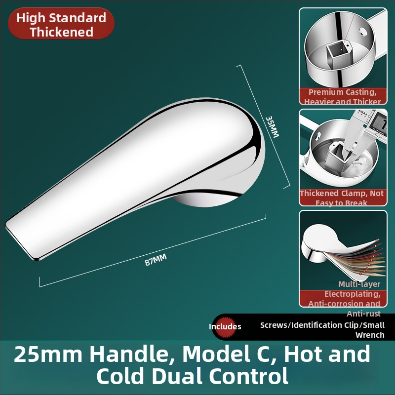 Jufan Bathroom konyhai csapokhoz illeszkedő keverő szelepe fogantyúval – ötvözet, egyes csatlakozás, modern minimalista stílus