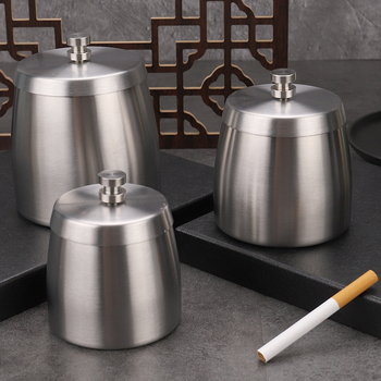 Cenușar cu capac – oțel inoxidabil 410, Baifa, Origine Jieyang, Logo cu laser, Personalizabil