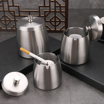 Cenușar cu capac – oțel inoxidabil 410, Baifa, Origine Jieyang, Logo cu laser, Personalizabil