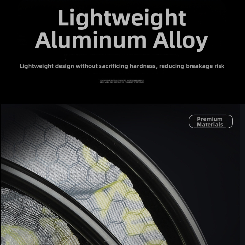 Hlava rybárskej siete — ultraľahká hliníková zliatina, Anti-Hook dizajn, súťažný typ (Nano sieť; nosnosť 5; hĺbka 26 cm)