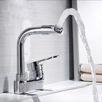 Dvostruka slavina za umivaonik s dvije rupe – potpuno bakar, dvostruka kontrola, keramički disk ventil, 0–90°C, 0,8–1,2 MPa