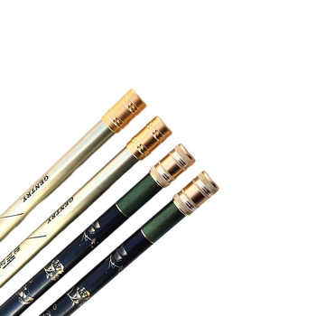 Szénszálas merítőnyél horgászathoz, egyrészes, 200 g, nem kinyitható