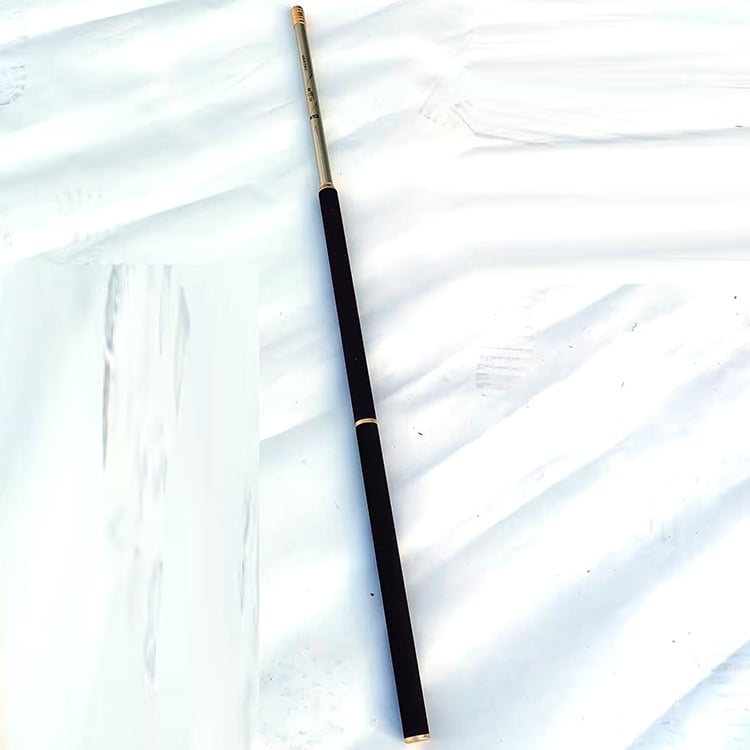 Szénszálas merítőnyél horgászathoz, egyrészes, 200 g, nem kinyitható