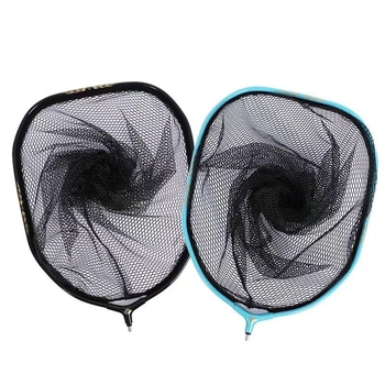 Alumínium ötvözetből készült halászhálófej, finom szemű háló, nyílásának átmérője 50 cm, háló mélysége 50 cm