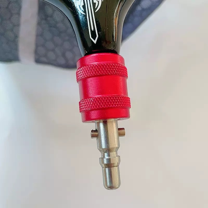 Sajtó-típusú gyors csatlakozó horgászati hálóhoz, alumínium-magnézium ötvözet, anti-rotáció, rezgésmentes, univerzális kiegészítő a hálófejhez és a hálónyélhez