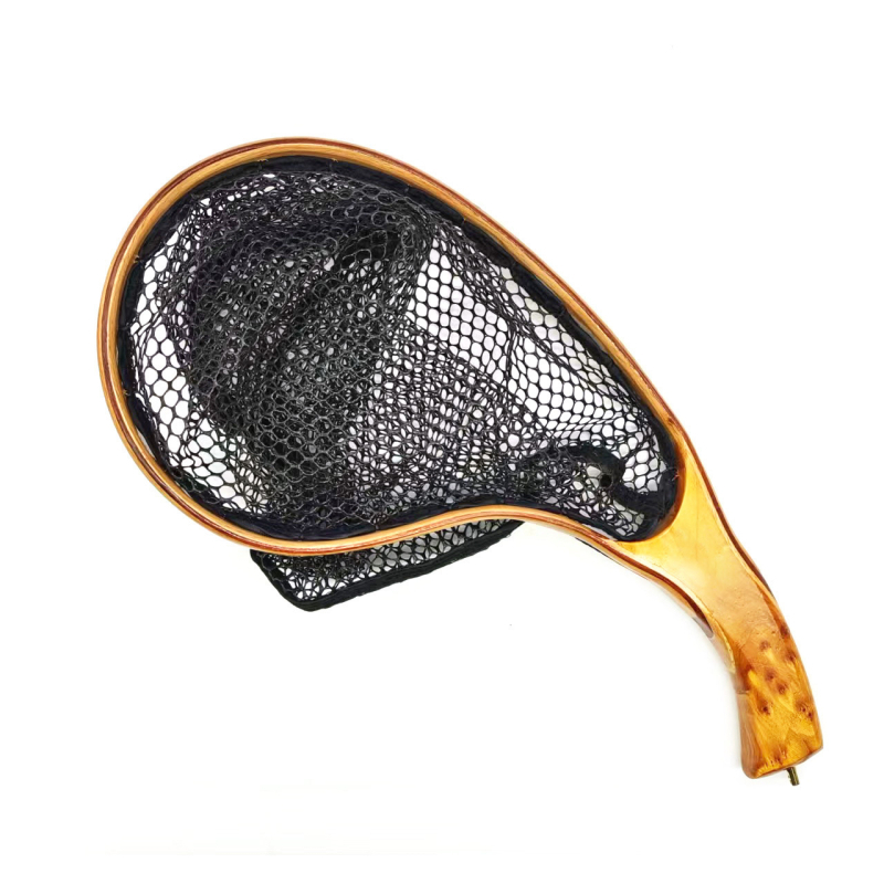 Egret Fly Horgászháló fly fishinghez folyóparton, kámforfa, tömörfa