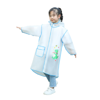 Gyermekek esőponcsó – rajzfilm mintázatú, EVA anyag, vastagított, teljes testet védő vízálló, egy darabban