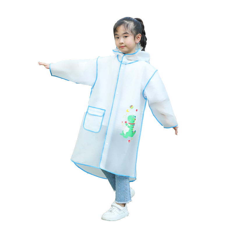 Gyermekek esőponcsó – rajzfilm mintázatú, EVA anyag, vastagított, teljes testet védő vízálló, egy darabban