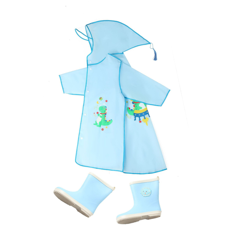 Gyermekek esőponcsó – rajzfilm mintázatú, EVA anyag, vastagított, teljes testet védő vízálló, egy darabban