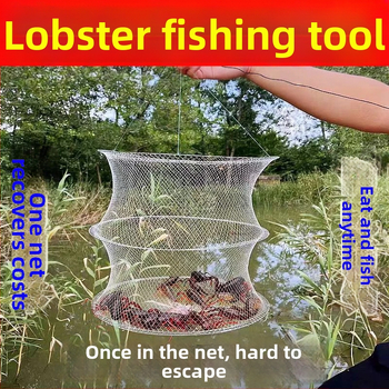 Plasă pliabilă pentru pescuit creve, raci și pești – pentru exterior, nylon, origine China