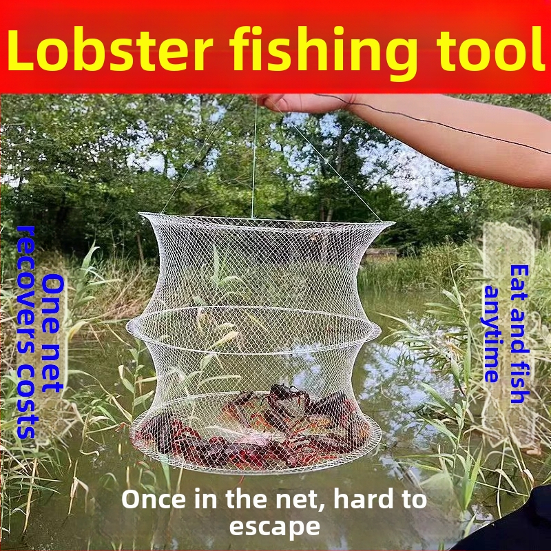 Plasă pliabilă pentru pescuit creve, raci și pești – pentru exterior, nylon, origine China