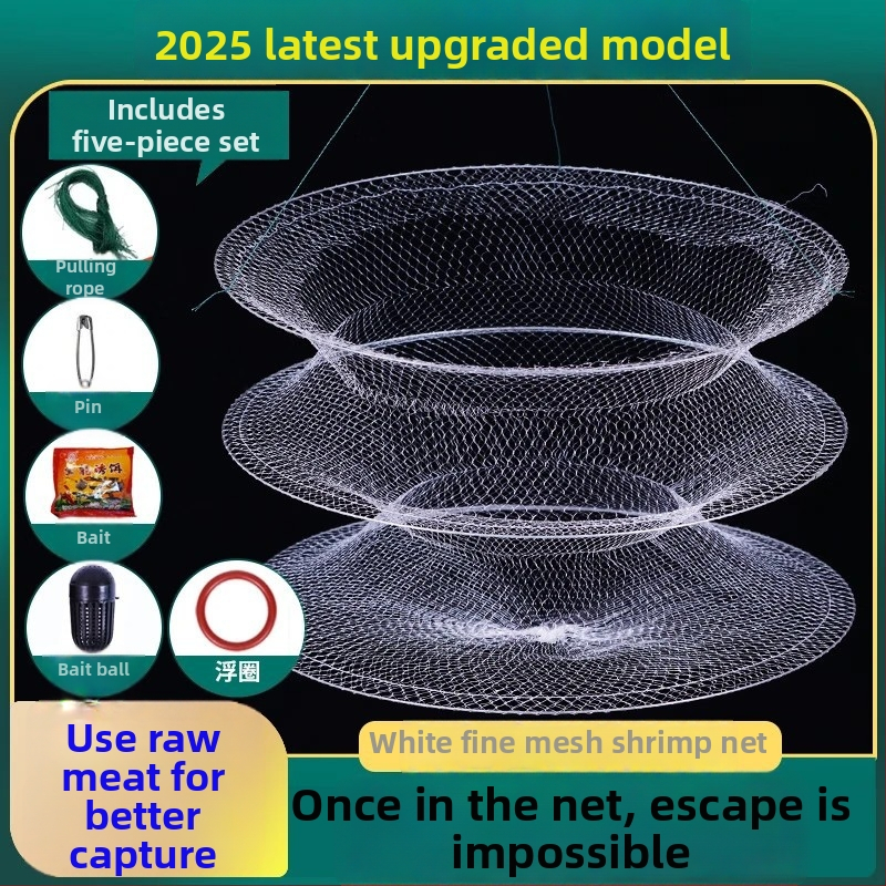 Plasă pliabilă pentru pescuit creve, raci și pești – pentru exterior, nylon, origine China