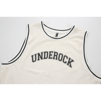 Uniszex nyári gyorsan száradó ujjatlan póló-vest, kerek nyakú, bő szabású, lélegző nylon-keverék