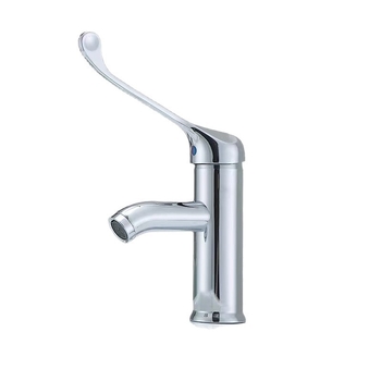 Medicinski vodovod za operacijsku sobu i laboratorij s produženom ručkom i miješanjem hladne i tople vode; jednovrstan miješivač hladne i tople vode (bakar; 0–90°C; nominalni tlak 1.0; keramički disk ventil; model jo-085)