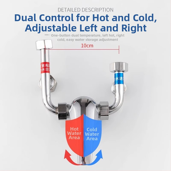 Μείκτης νερού για ηλεκτρικό θερμαντήρα, επιφανειακή εγκατάσταση, U-σχήματος σχεδίαση, αξεσουάρ ντους, μοντέρνο μινιμαλιστικό στυλ