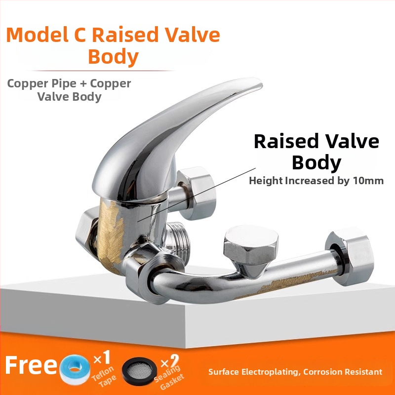 Μείκτης νερού για ηλεκτρικό θερμαντήρα, επιφανειακή εγκατάσταση, U-σχήματος σχεδίαση, αξεσουάρ ντους, μοντέρνο μινιμαλιστικό στυλ