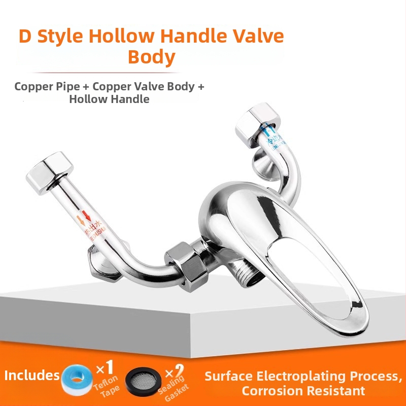 Μείκτης νερού για ηλεκτρικό θερμαντήρα, επιφανειακή εγκατάσταση, U-σχήματος σχεδίαση, αξεσουάρ ντους, μοντέρνο μινιμαλιστικό στυλ