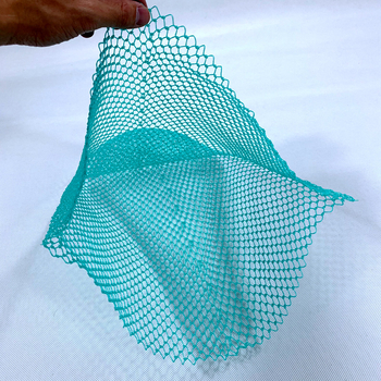 Kézzel szőtt háló táska apró lyukakkal, 9- és 6-szálas fonalból