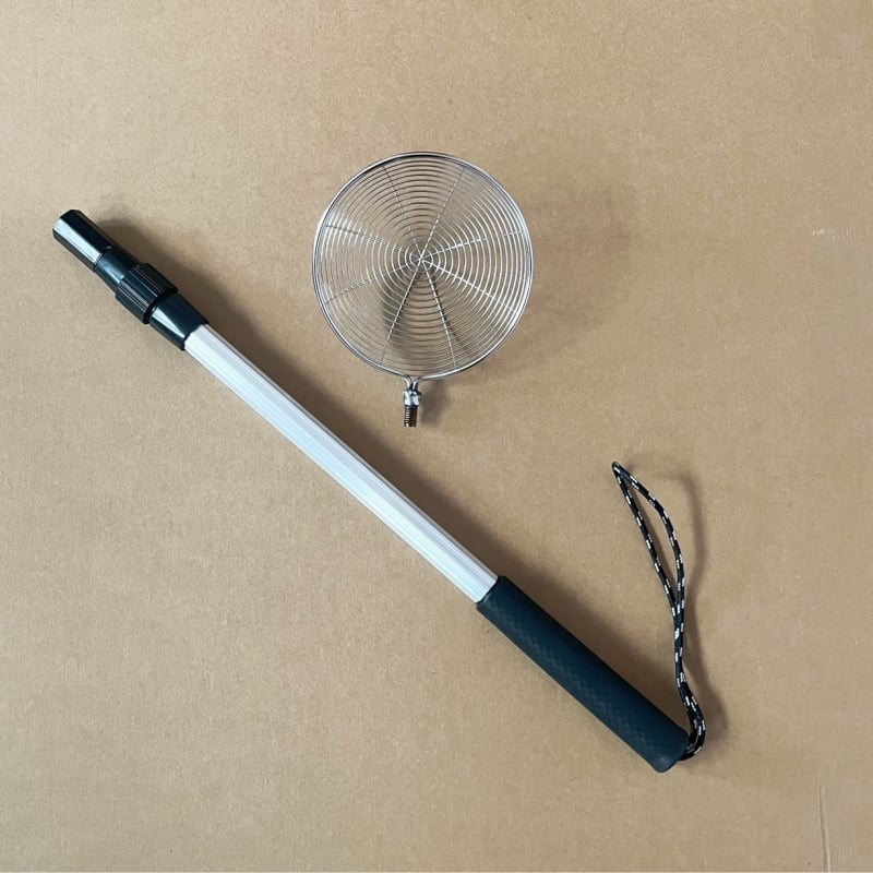 Jéghorgász kanálfej rozsdamentes acélból készült fejjel és alumínium ötvözetű teleszkópos rúddal