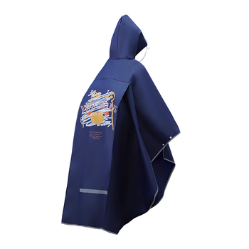 Gyerekeknek készült köpeny-stílusú esőkabát, EVA anyag, Cartoon dizájn, vízálló PU ragasztóréteg, gyerekeknek