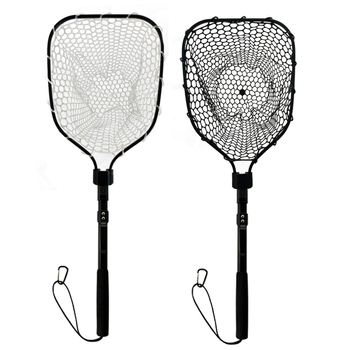 Összecsukható kézi horgász háló, alumínium ötvözet, durva háló, teherbírás 5 kg