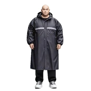 Pelerină de ploaie pentru adulți, cu lungime extinsă, țesătură Oxford, strat impermeabil PVC, potrivită pentru plimbări cu motocicleta, drumeții și călătorii