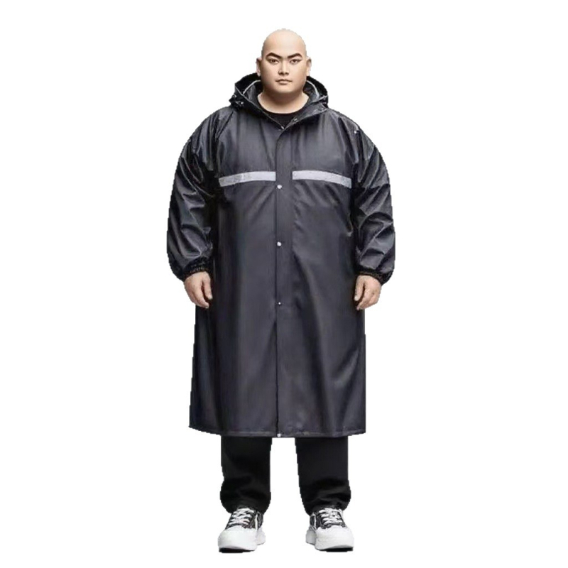 Pelerină de ploaie pentru adulți, cu lungime extinsă, țesătură Oxford, strat impermeabil PVC, potrivită pentru plimbări cu motocicleta, drumeții și călătorii