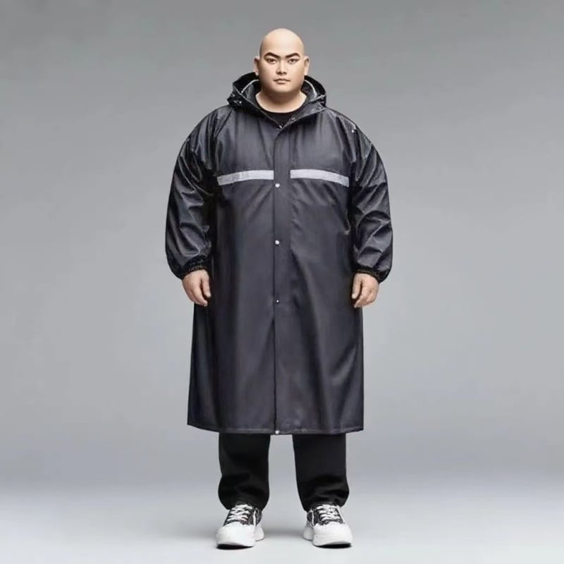 Pelerină de ploaie pentru adulți, cu lungime extinsă, țesătură Oxford, strat impermeabil PVC, potrivită pentru plimbări cu motocicleta, drumeții și călătorii