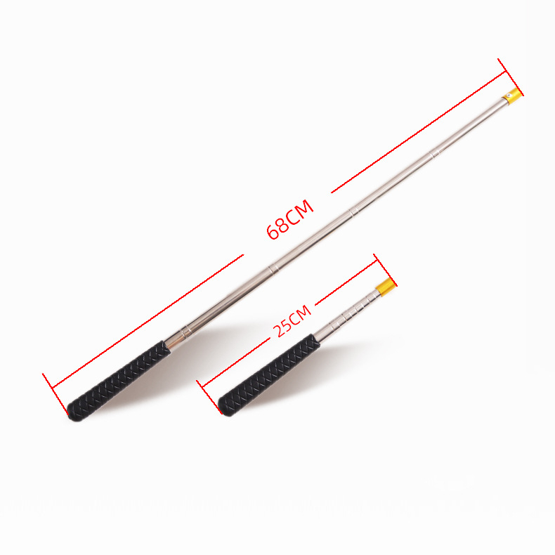 Mini rozsdamentes acél teleszkópos háló rúd halászatához, 5 részre osztható, 100 g