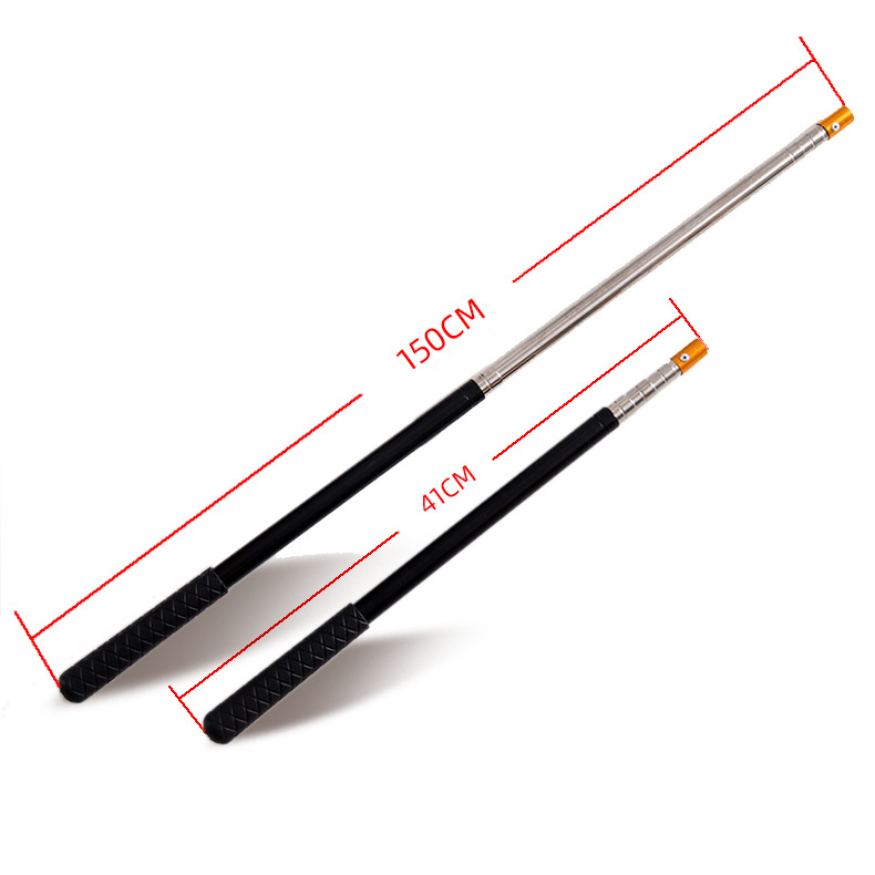 Mini rozsdamentes acél teleszkópos háló rúd halászatához, 5 részre osztható, 100 g