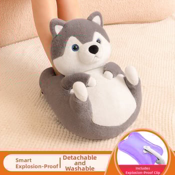 Θερμαινόμενη επιφάνεια για τα πόδια – επαναφορτιζόμενη φιάλη με ζεστό νερό, 420W, 220V, φλανέλ, μοντέλο hk-420