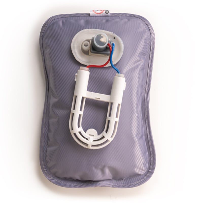 Θερμαινόμενη επιφάνεια για τα πόδια – επαναφορτιζόμενη φιάλη με ζεστό νερό, 420W, 220V, φλανέλ, μοντέλο hk-420