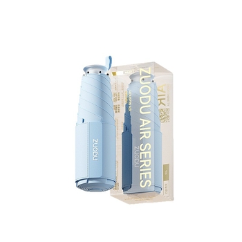 Umbrelă de soare retractabilă, protecție UV UPF 50+, duală – soare și ploaie, pliabilă, compactă, cu 6 brațe și tijă centrală din aliaj